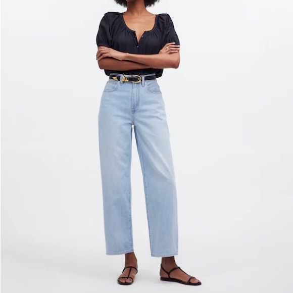 Madewell Denim - Madewell The Perfect Vintage Wide Leg Crop Jeans